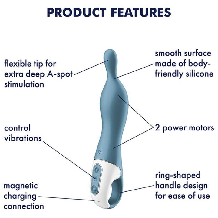 SATISFYER - AMAZING - ASPOT VIBRATOR BLAU - INTIM SPACE Online Sexshop