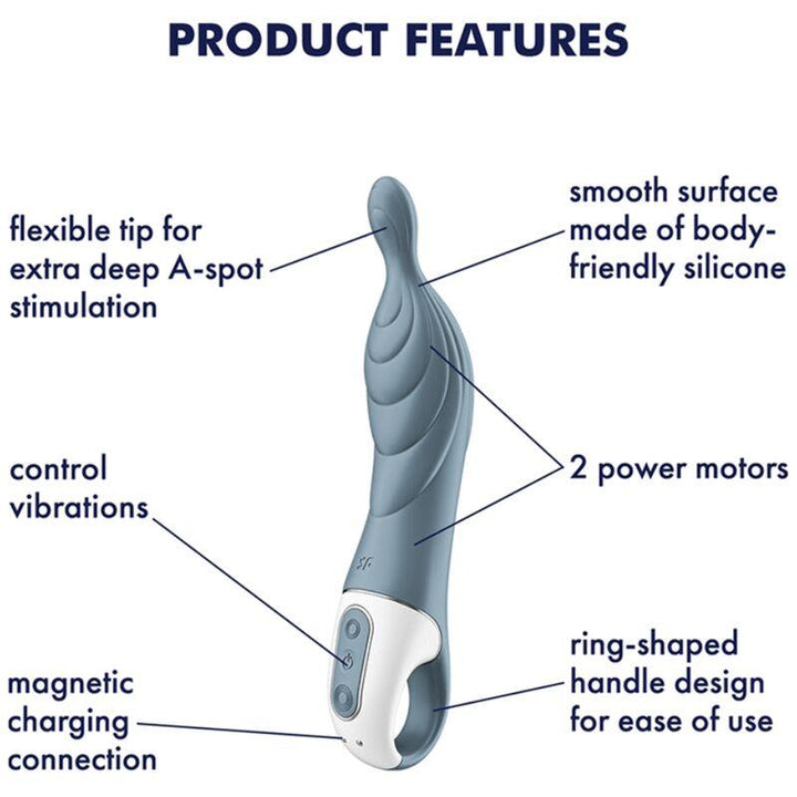 SATISFYER - AMAZING - ASPOT VIBRATOR GRAU - INTIM SPACE Online Sexshop