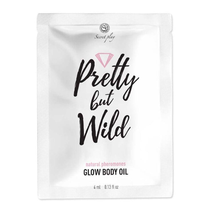 SECRETPLAY - PRETTY ABER WILD GLOW KÖRPERÖL-SACHET - INTIM SPACE Online Sexshop