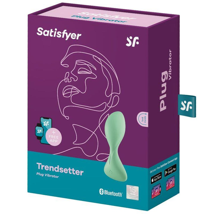 SATISFYER - TRENDSETTER VIBRATIONSPLUGAPP GRÜN - INTIM SPACE Online Sexshop