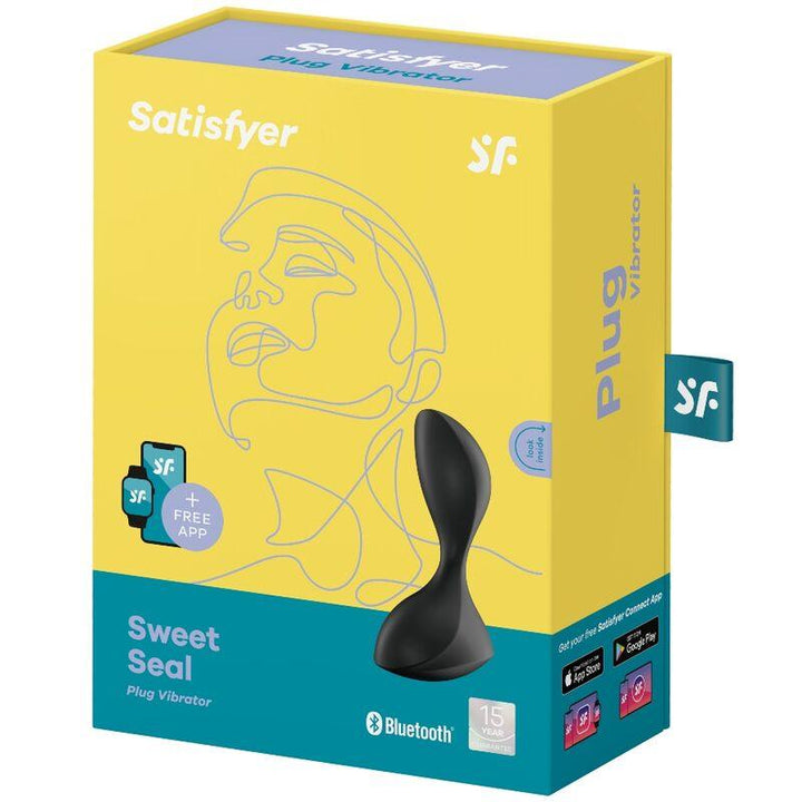 SATISFYER - SWEET SEAL VIBRIERENDE PLUGAPP SCHWARZ - INTIM SPACE Online Sexshop