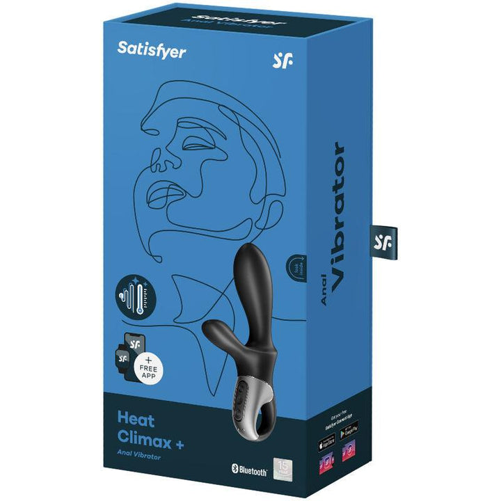 SATISFYER - HEAT CLIMAX+ ANAL VIBRATOR APP SCHWARZ - INTIM SPACE Online Sexshop