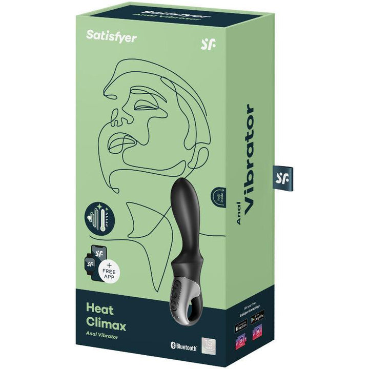 SATISFYER - HEAT CLIMAX ANAL VIBRATOR APP SCHWARZ - INTIM SPACE Online Sexshop