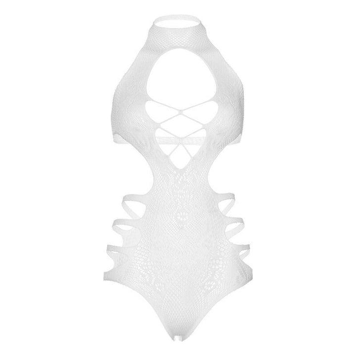 LEG AVENUE - CUT OUT STRAPPY BODYSUIT EINE GRÖSSE - WEISS - INTIM SPACE Online Sexshop