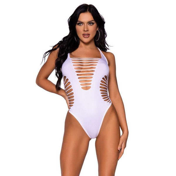 LEG AVENUE - BODY TANGA RACERBACK WEISS - INTIM SPACE Online Sexshop