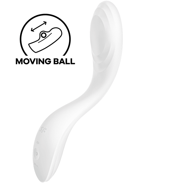 SATISFYER - RRROLLING PLEASURE GSPOT VIBRATOR WEISS - INTIM SPACE Online Sexshop