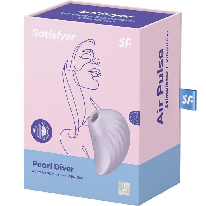 SATISFYER - PEARL DIVER AIR PULSE STIMULATOR - VIBRATOR VIOLETT - INTIM SPACE Online Sexshop