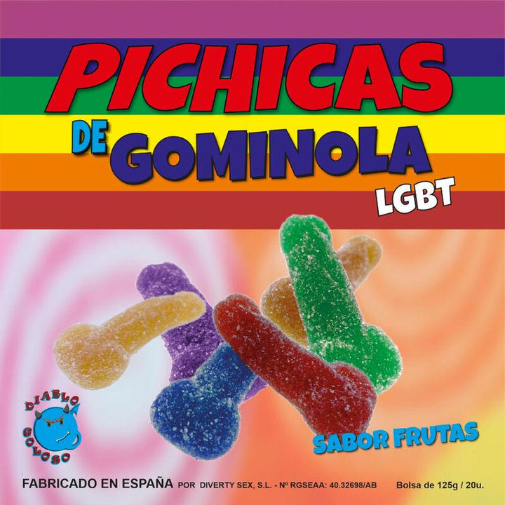 PRIDE - PENIS-GUMMIBRCHEN MIT ZUCKER LGBT - INTIM SPACE Online Sexshop