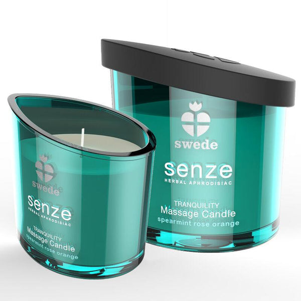 SWEDE - SENZE TRANQUILLITY MASSAGEKERZE - SPEARMINT, ROSE, ORANGE - INTIM SPACE Online Sexshop