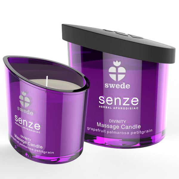 SWEDE - SENZE DIVINITY MASSAGEKERZE - GRAPEFRUIT, PALMAROSA, PETITGRAIN - INTIM SPACE Online Sexshop