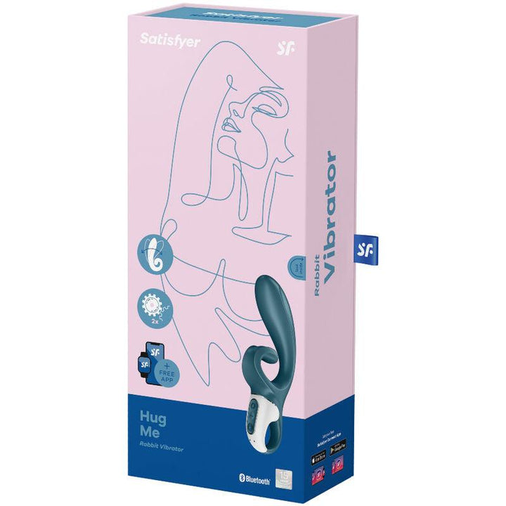 SATISFYER - HUG ME RABBIT VIBRATOR APP BLAU - INTIM SPACE Online Sexshop