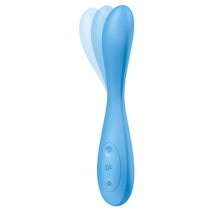 SATISFYER - G-SPOT FLEX 4+ MULTI VIBRATOR APP BLAU - INTIM SPACE Online Sexshop