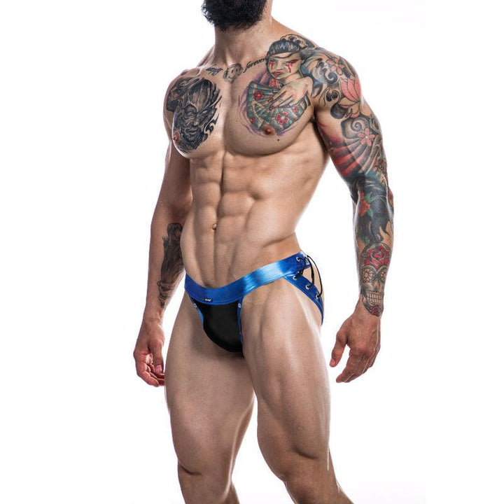 CUT4MEN - JOCKSTRAP DESIRE BLAUES KUNSTLEDER XL - INTIM SPACE Online Sexshop