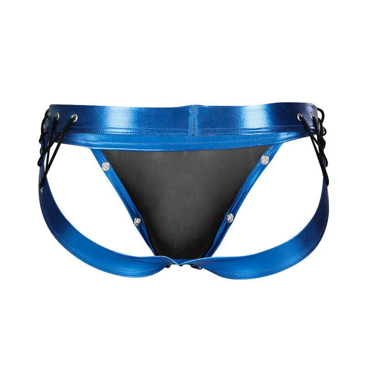 CUT4MEN - JOCKSTRAP DESIRE BLAUES KUNSTLEDER XL - INTIM SPACE Online Sexshop