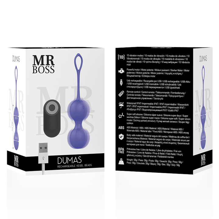 MR BOSS - DUMAS VIBRIERENDE KEGELPERLEN FERNBEDIENUNG - INTIM SPACE Online Sexshop