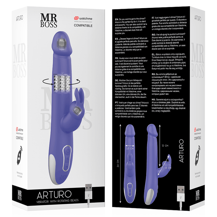 MR BOSS - ARTURO VIBRATOR - ROTATOR KOMPATIBEL MIT WATCHME WIRELESS TECHNOLOGY - INTIM SPACE Online Sexshop