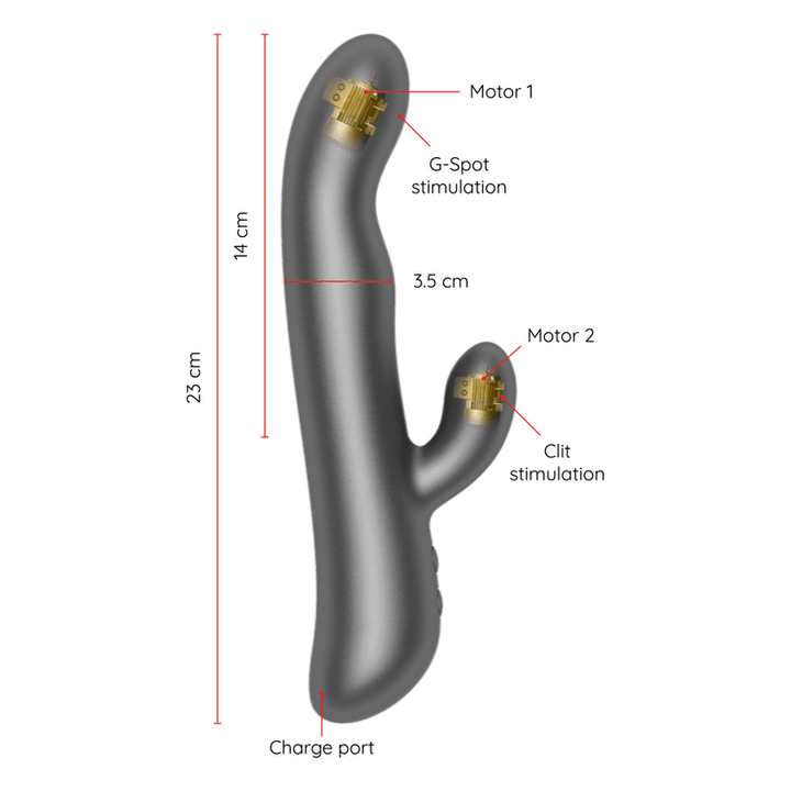 ONINDER - OSLO VIBRATION - ROTATION SCHWARZ - KOSTENLOSE APP - INTIM SPACE Online Sexshop