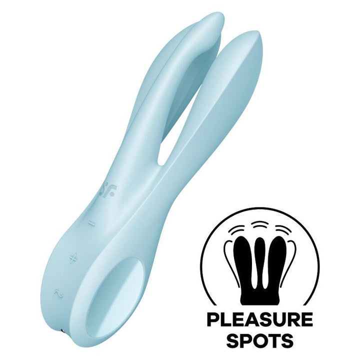 SATISFYER - THREESOME - VIBRATOR BLAU - INTIM SPACE Online Sexshop