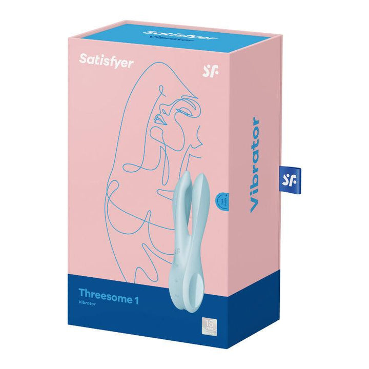 SATISFYER - THREESOME - VIBRATOR BLAU - INTIM SPACE Online Sexshop