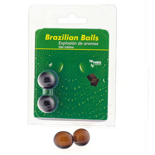 TALOKA - 2 BRASILIANISCHE KUGELN SCHOKOLADEN-INTIM-GEL - INTIM SPACE Online Sexshop