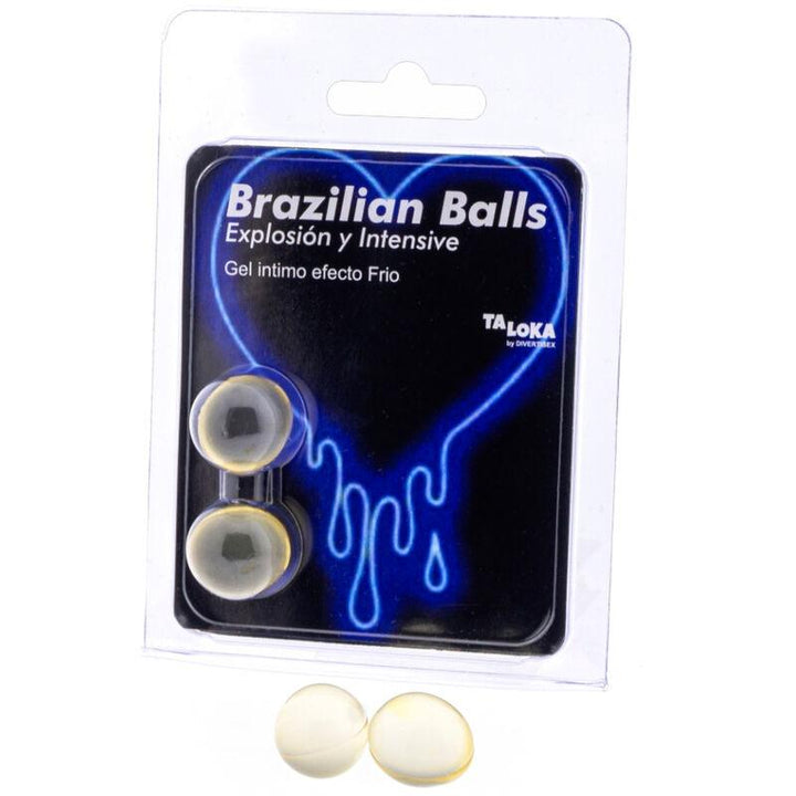 TALOKA - 2 BRASILIANISCHE BLLE, AUFREGENDES GEL MIT KLTE- UND VIBRATIONSEFFEKT - INTIM SPACE Online Sexshop