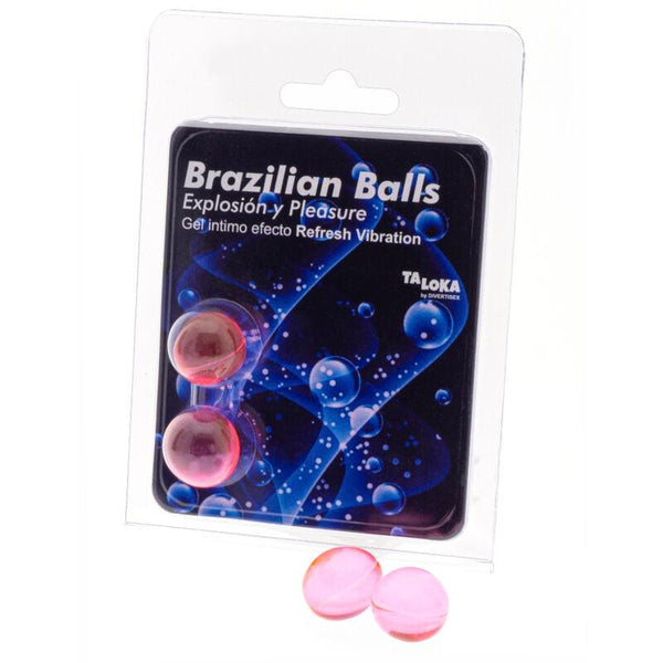 TALOKA - 2 BRASILIANISCHE BLLE, ERFRISCHENDES VIBRATIONSEFFEKT, AUFREGENDES GEL - INTIM SPACE Online Sexshop