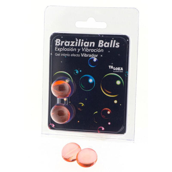 TALOKA - 2 BRASILIANISCHE BLLE MIT VIBRATIONSEFFEKT, AUFREGENDES GEL - INTIM SPACE Online Sexshop