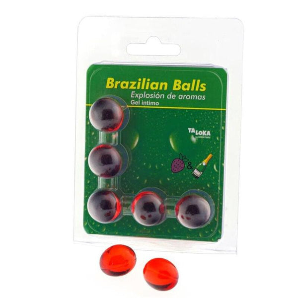 TALOKA - 5 BRASILIANISCHE BLLE, ERDBEER - CHAMPAGNER-INTIM-GEL - INTIM SPACE Online Sexshop