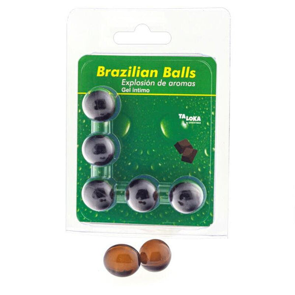 TALOKA - 5 BRASILIANISCHE KUGELN SCHOKOLADEN-INTIM-GEL - INTIM SPACE Online Sexshop