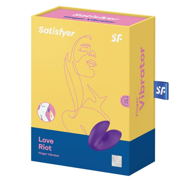 SATISFYER - LOVE RIOT FINGERVIBRATOR LILA - INTIM SPACE Online Sexshop