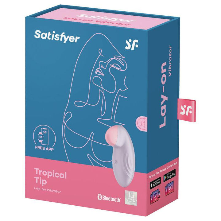 SATISFYER - TROPICAL TIP AUFLEGVIBRATOR LILA - INTIM SPACE Online Sexshop