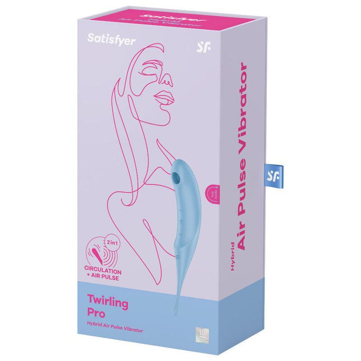 SATISFYER - TWIRLING PRO AIR PULSE STIMULATOR - VIBRATOR BLAU - INTIM SPACE Online Sexshop