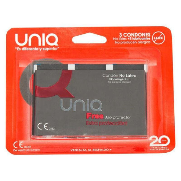 UNIQ - FREE LATEXFREIE KONDOME MIT SCHUTZRING - EINHEITEN - INTIM SPACE Online Sexshop