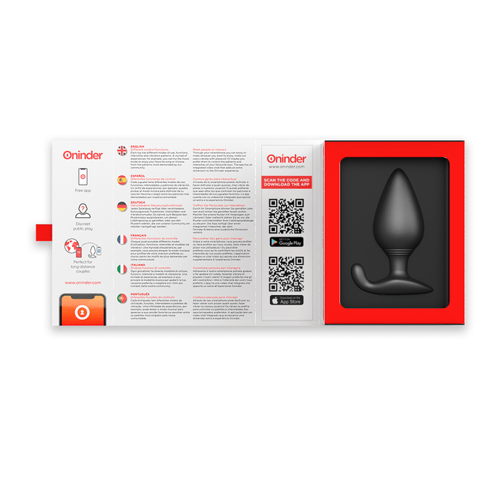 ONINDER - RIO VIBRIERENDER ANALPLUG SCHWARZ - KOSTENLOSE APP - INTIM SPACE Online Sexshop