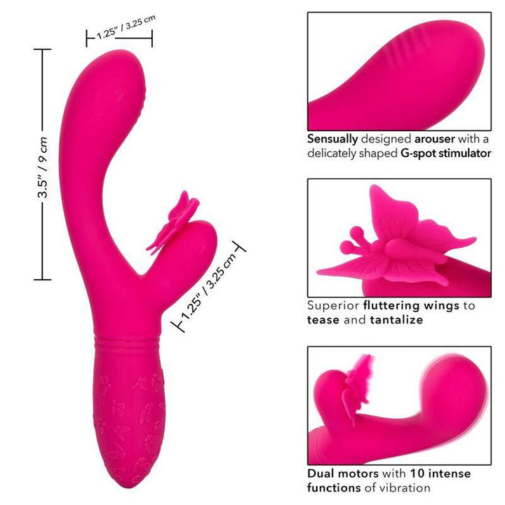 CALEXOTICS - SCHMETTERLING KUSS FLUTTER ROSA - INTIM SPACE Online Sexshop