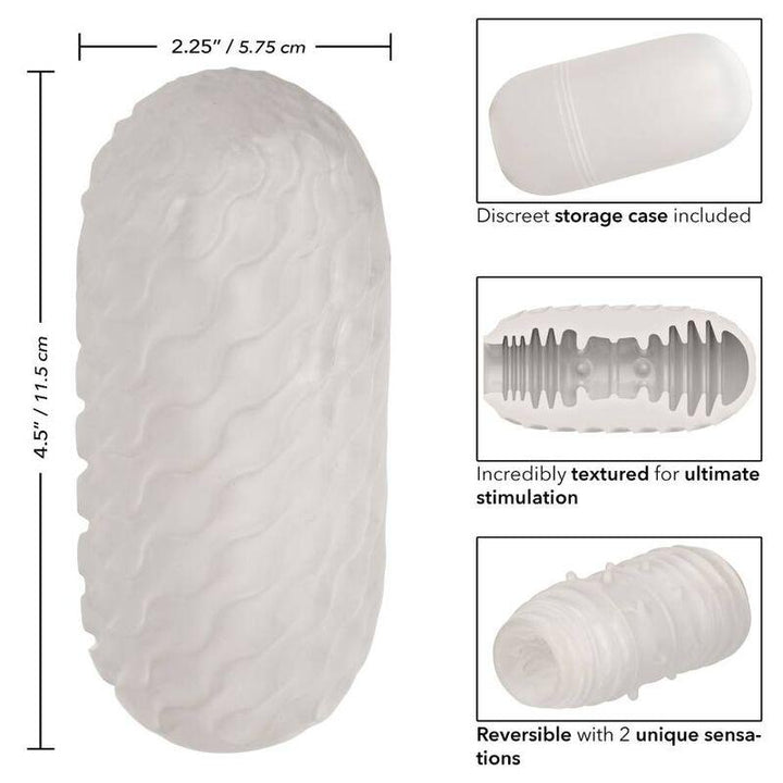 CALEXOTICS - REVERSIBLE RIBBED STROKER - INTIM SPACE Online Sexshop