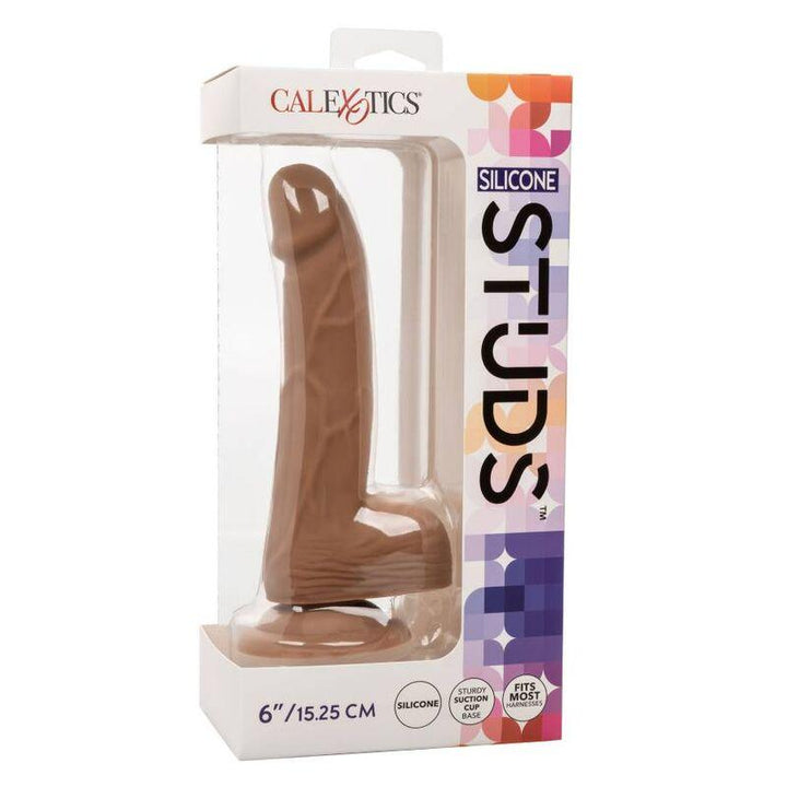 CALEXOTICS - SILIKON-NIETEN 15.24 CM BRAUN - INTIM SPACE Online Sexshop