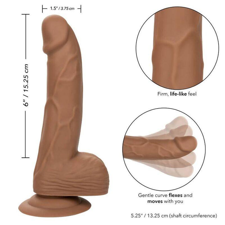 CALEXOTICS - SILIKON-NIETEN 15.24 CM BRAUN - INTIM SPACE Online Sexshop