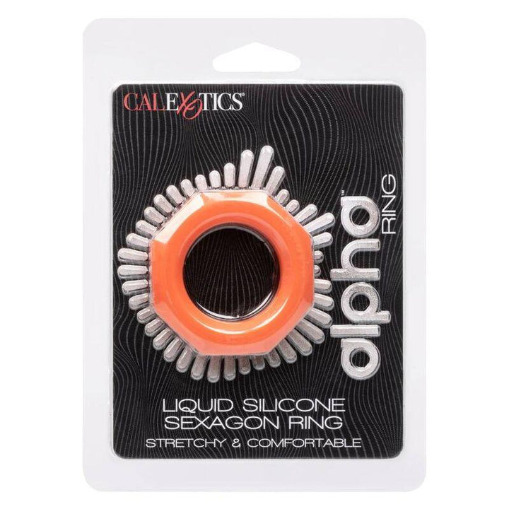 CALEXOTICS - ALPHA SEXAGON RING ORANGE - INTIM SPACE Online Sexshop