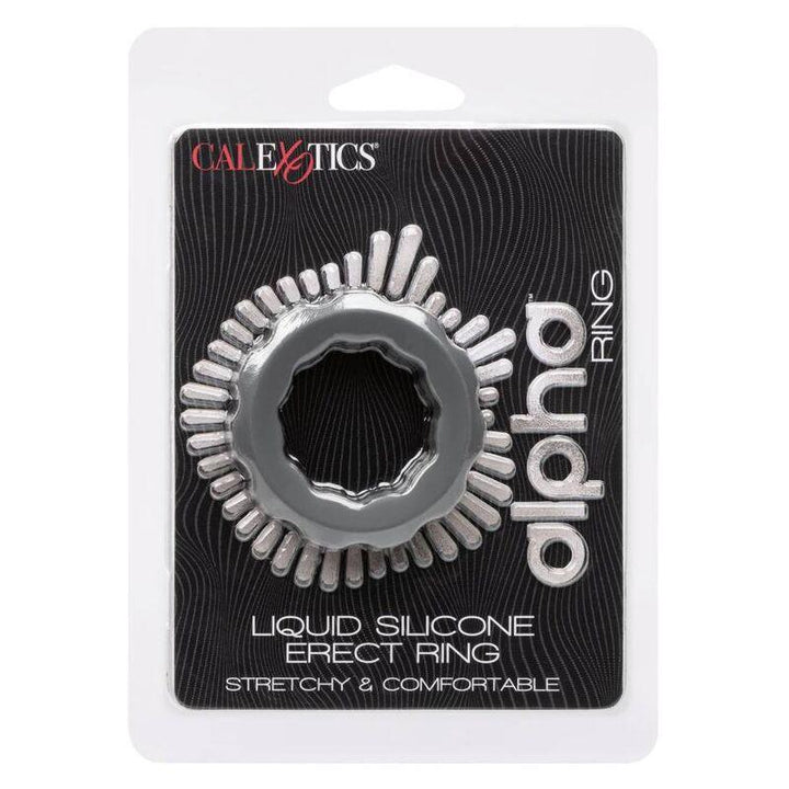 CALEXOTICS - ALPHA ERECT RING GRAU - INTIM SPACE Online Sexshop