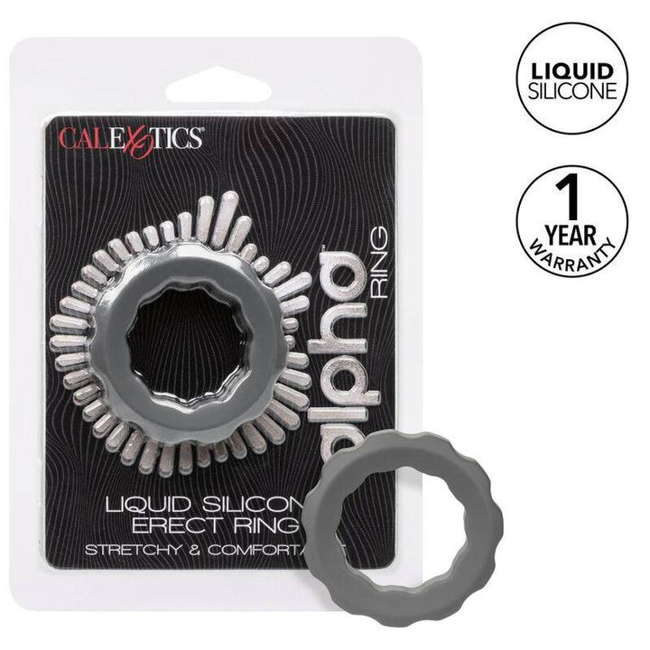 CALEXOTICS - ALPHA ERECT RING GRAU - INTIM SPACE Online Sexshop