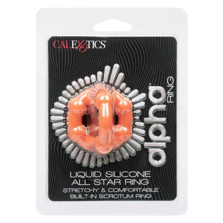 CALEXOTICS - ALPHA ALL STAR RING ORANGE - INTIM SPACE Online Sexshop