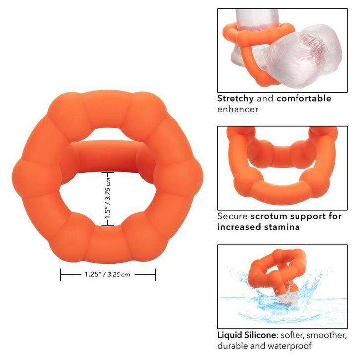 CALEXOTICS - ALPHA ALL STAR RING ORANGE - INTIM SPACE Online Sexshop