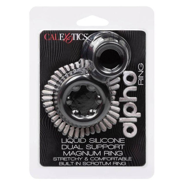 CALEXOTICS - ALPHA DUAL MAGNUM RING SCHWARZ - INTIM SPACE Online Sexshop