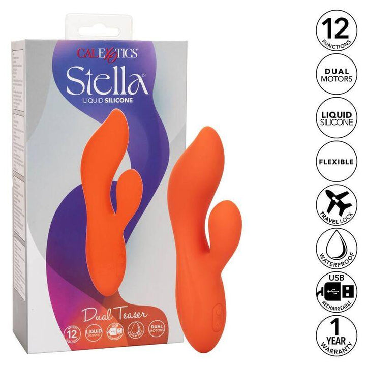 CALEXOTICS - STELLA DUAL TEASER ORANGE - INTIM SPACE Online Sexshop