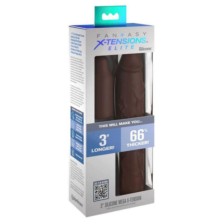 FANTASY X- TENSIONS - PIPEDREAMS SLEEVE 22,86 CM - 7,62 CM PLUG BROWN - INTIM SPACE Online Sexshop