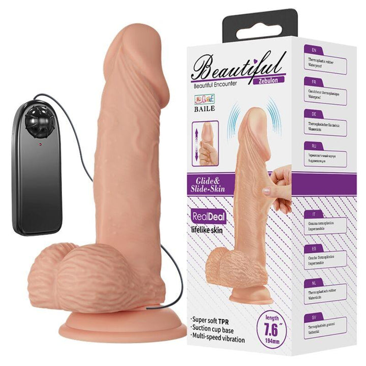 BAILE - SCHÖNE BEGEGNUNG ZEBULON VIBRATION 19.4 CM NATÜRLICH - INTIM SPACE Online Sexshop