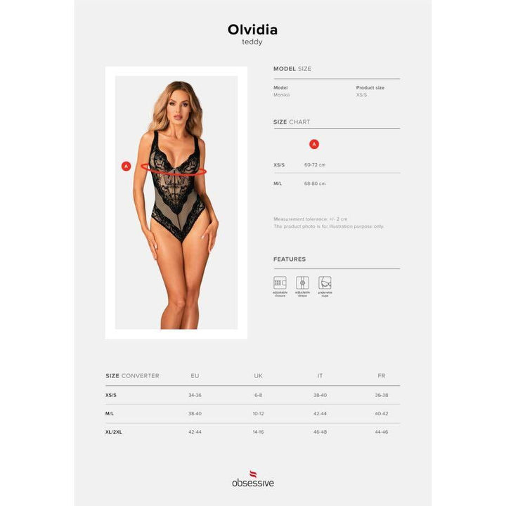 OBSESSIVE - OLVIDIA TEDDY XS/S - INTIM SPACE Online Sexshop