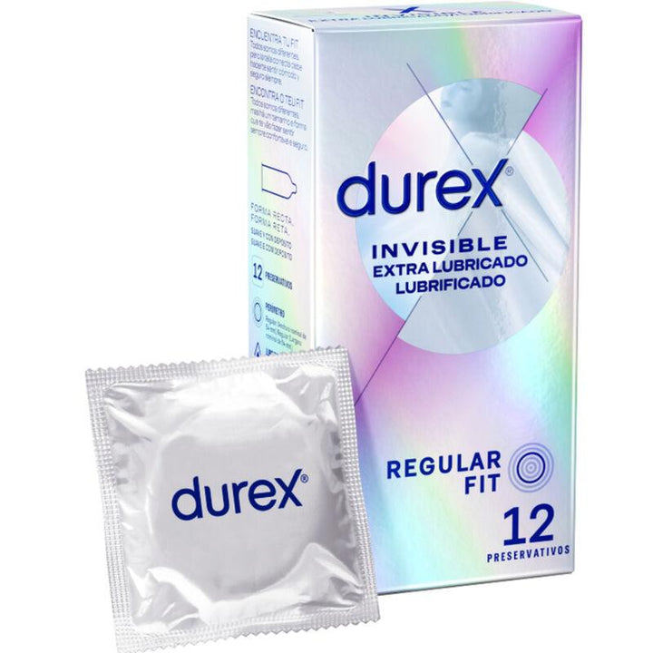 DUREX - UNSICHTBARES EXTRA GESCHMIERTES 12 EINHEITEN - INTIM SPACE Online Sexshop