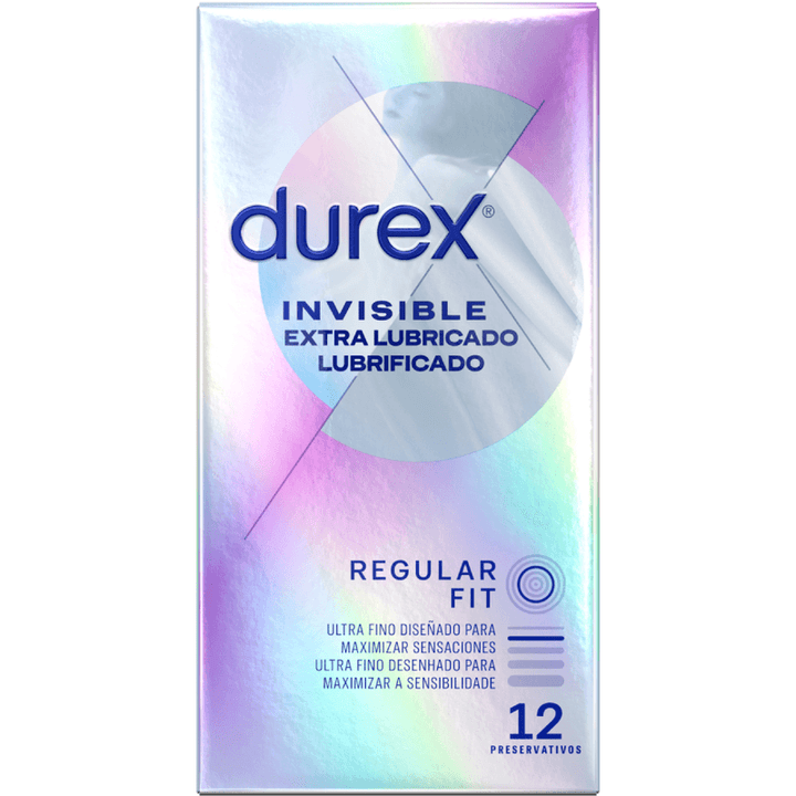 DUREX - UNSICHTBARES EXTRA GESCHMIERTES 12 EINHEITEN - INTIM SPACE Online Sexshop